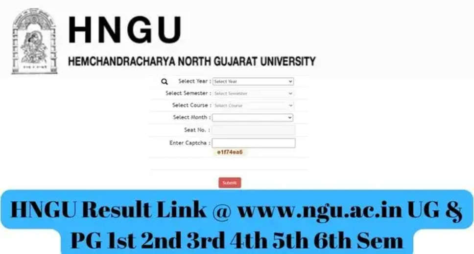 HNGU Declares UG & PG Results 2023: Download PDF Here!