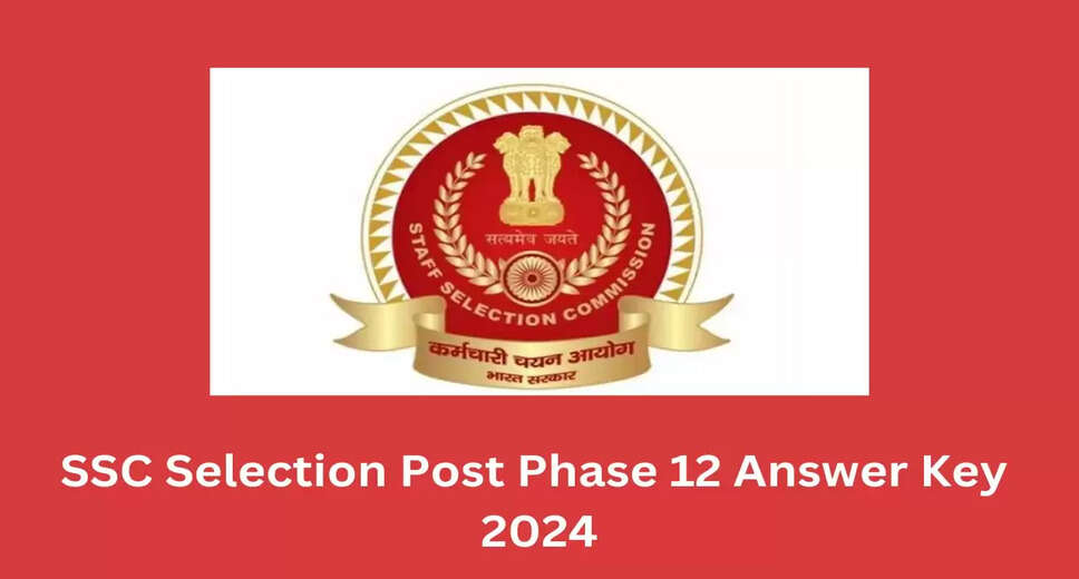 SSC Selection Posts (Phase-XII) 2024 Answer Key Out – Check Paper-I (CBE) Provisional Solutions