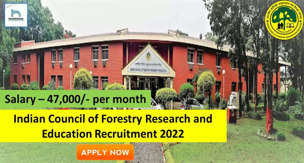 ICFRE Job Vacancies 2022 Indian Council of Forestry Research and Education invites application for 2 Research Associate posts Interested candidates can apply @icfre.org