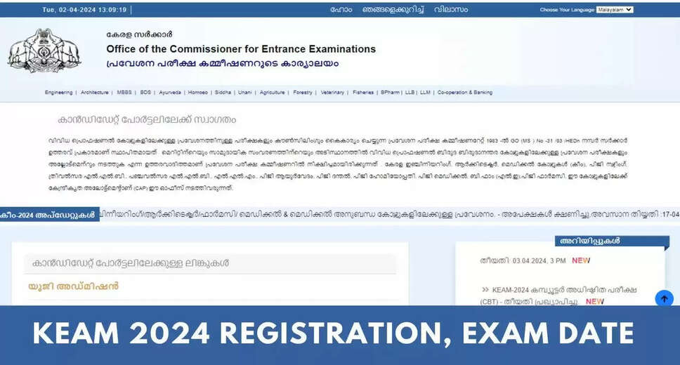 KEAM 2024 Registration Deadline Tomorrow: Key Points to Remember Before Applying