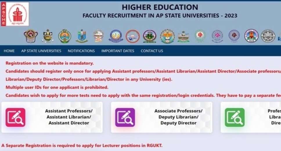 YSRAFU Recruitment 2023: Apply Online for 83 Various Vacancies, Last Date 30 Nov 2023