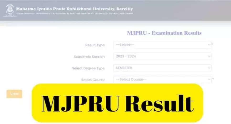 MJPRU Exam Results 2024 Released: Direct Link to Download UG and PG Result PDF at mjpruiums.in