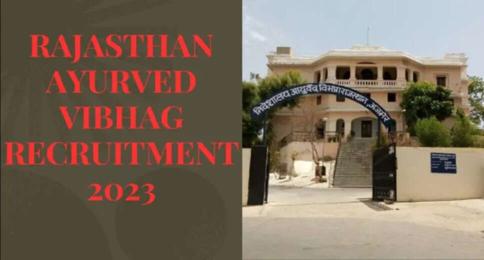 Title: Rajasthan Ayurveda Department AMO 2023 Online Form: Apply Now for Ayurveda Medical Officer Vacancy Introduction: The Rajasthan Ayurveda Department has recently released a notification for the recruitment of Ayurveda Medical Officer (AMO) Vacancy. This presents a golden opportunity for candidates who are interested in pursuing a career in the field of Ayurveda. In this blog post, we will provide you with all the essential information regarding the Rajasthan Ayurveda Department AMO 2023 online form. Read on to find out more about the vacancy details, important dates, eligibility criteria, and how to apply online. Vacancy Details: The Rajasthan Ayurveda Department has announced a total of 652 vacancies for the post of Ayurveda Medical Officer. Important Dates: Starting Date for Apply Online: 26-06-2023 Last Date for Apply Online: 10-07-2023 Age Limit: To be eligible for the Rajasthan Ayurveda Department AMO 2023 recruitment, candidates must fulfill the following age criteria: Minimum Age Limit: 20 years Maximum Age Limit: 45 years Note: Age relaxation is applicable as per the rules. Eligibility Criteria: Candidates interested in applying for the Ayurveda Medical Officer vacancy must meet the following qualification requirements: Bachelor's Degree in Ayurveda Application Fee: Candidates are required to pay the application fee according to their category: General (Unreserved): Rs. 600/- Reserved: Rs. 400/- Divyang: Rs. 400/- How to Apply Online: To apply for the Rajasthan Ayurveda Department AMO 2023 recruitment, candidates need to follow these steps: Step 1: Visit the official website of the Rajasthan Ayurveda Department. Step 2: Click on the "Apply Online" link, which will be available from 26-06-2023. Step 3: Fill in the required details and upload the necessary documents. Step 4: Pay the application fee as per your category. Step 5: Submit the application form and take a printout for future reference. Important Links For detailed information, refer to the official notification: Link Official website of Rajasthan Ayurveda Department: Link