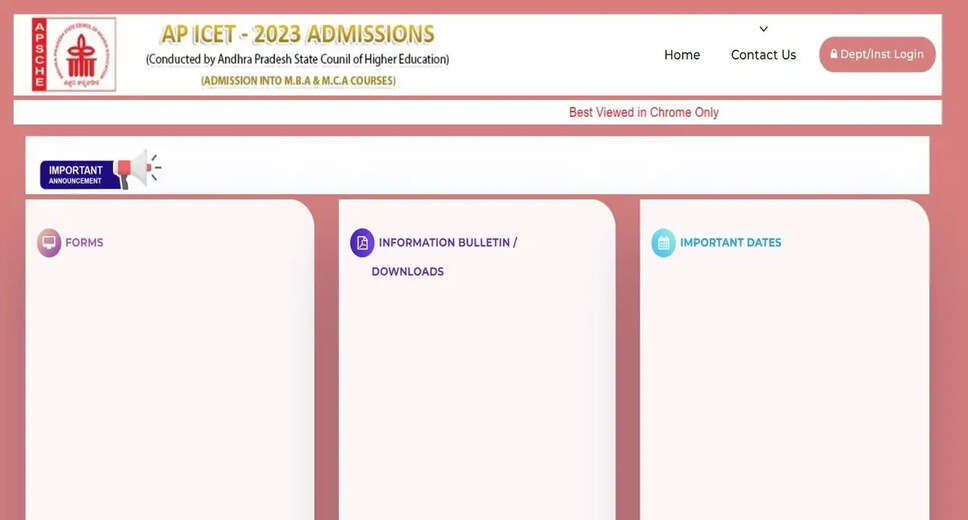AP ICET 2023 Counselling Schedule Released, Register for Admission to MBA and MCA Programs