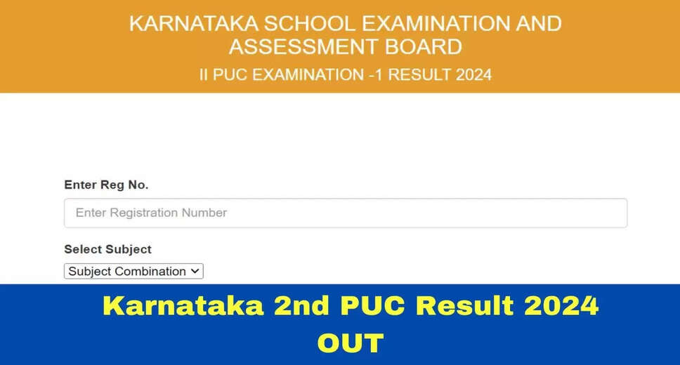 Karnataka 2nd PUC Result 2024 Announced: Passing Marks and More
