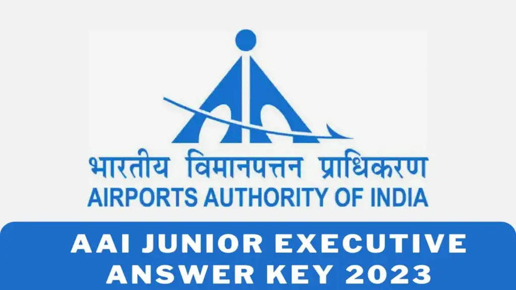 AAI ATC Answer Key 2023 Out, Junior Executive Response Sheet @aai.aero.