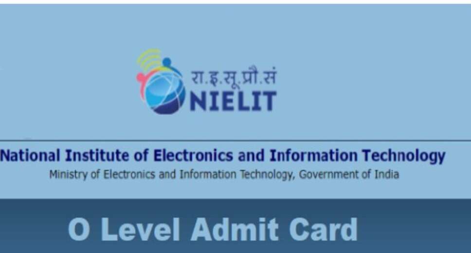 NIELIT July Cycle Theory Exams Scheduled for Tomorrow: Access Admit Cards at student.nielit.gov.in