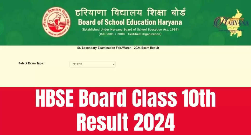 HBSE Haryana Board 10th Result 2024 Announced: Check Online, via SMS, DigiLocker