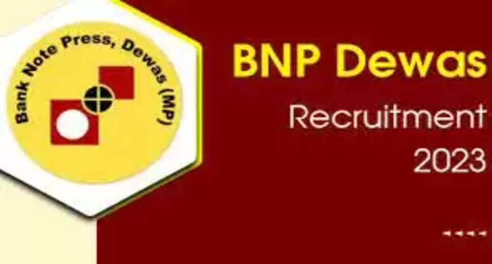 SEO Title: "Bank Note Press Dewas Recruitment 2023: Apply for 111 Vacancies - Last Date August 21!" Introduction: Bank Note Press, Dewas (Madhya Pradesh), a unit under the esteemed Security Printing and Minting Corporation of India Limited (SPMCIL), has announced the opening of applications for multiple positions ranging from Supervisor to Junior Office Assistant. This blog post provides essential details about the vacancies, application process, selection procedure, and more. Vacancy Details: The Bank Note Press, Dewas, has a total of 111 vacancies across various posts. The positions and their respective vacancies are as follows: S.No. Post Vacancies 1 Supervisor (Printing) 8 2 Supervisor (Control) 3 3 Supervisor (Information Technology) 1 4 Junior Office Assistant 4 5 Junior Printing Technician 27 6 Junior Control Technician 45 7 Junior Technician (Inc. Factory Attendant Operator (Chemical Plant) Laboratory Assistant (Chemical Plant) Machinist/Machinist Grinder/Instrument Mechanic) 15 8 Junior Technician (Mechanical/Air Controlling) 3 9 Junior Technician Electrical/IT 4 10 Junior Technician Civil/Environment 1 Eligibility Criteria: To be eligible for the exam, candidates should possess a 10th pass, ITI, diploma, BE, or B.Tech. certificate. Please refer to the official notification for detailed information on educational qualifications. Age Limit: The minimum age requirement is 18 years, and the maximum age varies from 25 to 30 years, depending on the post. Check the notification for specific age criteria for each position. Application Process: Candidates interested in applying for these positions must complete the online registration process through the official website at https://bnpdewas.spmcil.com/. The application window opened on July 22, and the last date to apply is August 21, 2023. Application Fee: The application fee varies for different categories: Unreserved / EWS / OBC: Rs 600 SC / ST / Person With Disability: Rs 200 Selection Process: The selection process consists of the following stages: Written Exam Skill Test Document Verification Salary Details: The salary for selected candidates will be as follows: Supervisor (Printing): Rs 27,600-95,910 Supervisor (Control): Rs 27,600-95,910 Supervisor (Information Technology): Rs 27,600-95,910 Junior Office Assistant: Rs 21,540-77,160 Junior Printing Technician: Rs 18,780-67,390 Junior Control Technician: Rs 18,780-67,390 Junior Technician (Inc. Factory Attendant Operator (Chemical Plant) Laboratory Assistant (Chemical Plant) Machinist/Machinist Grinder/Instrument Mechanic): Rs 18,780-67,390 Junior Technician (Mechanical/Air Controlling): Rs 18,780-67,390 Junior Technician Electrical/IT: Rs 18,780-67,390 Junior Technician, Civil/Environment: Rs 18,780-67,390