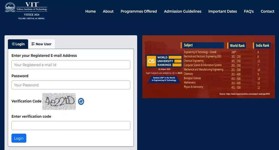 VITEEE 2024 exam dates announced, registration begins; apply at viteee.vit.ac.in