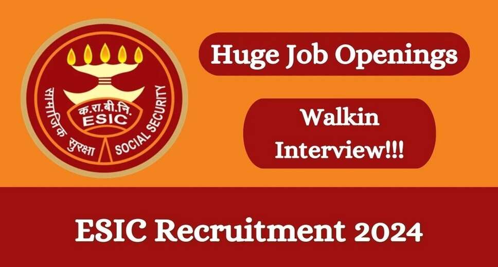 ESIC Indore Hiring Senior Residents: Walk-In for 51 Openings in 2024