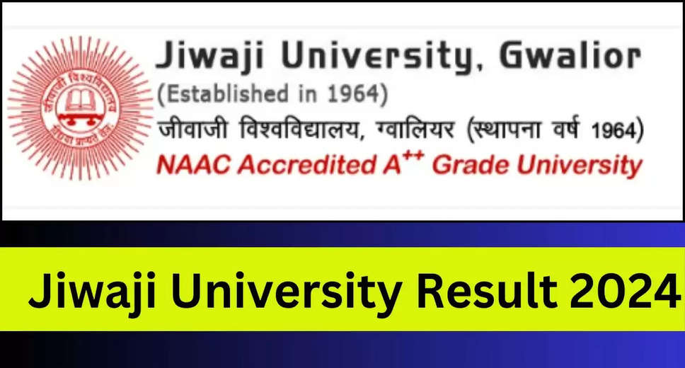 Jiwaji University 2024 Exam Results Out: Get Your UG and PG Marksheet PDF Now