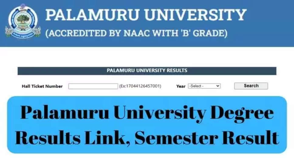 Palamuru University Declares 2024 Results: UG and PG Marksheet Available for Download at palamuruuniversity.com