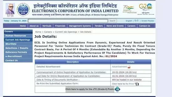 ECIL Engineer Recruitment 2024: Educational Qualification, Age Limit, and How to Apply