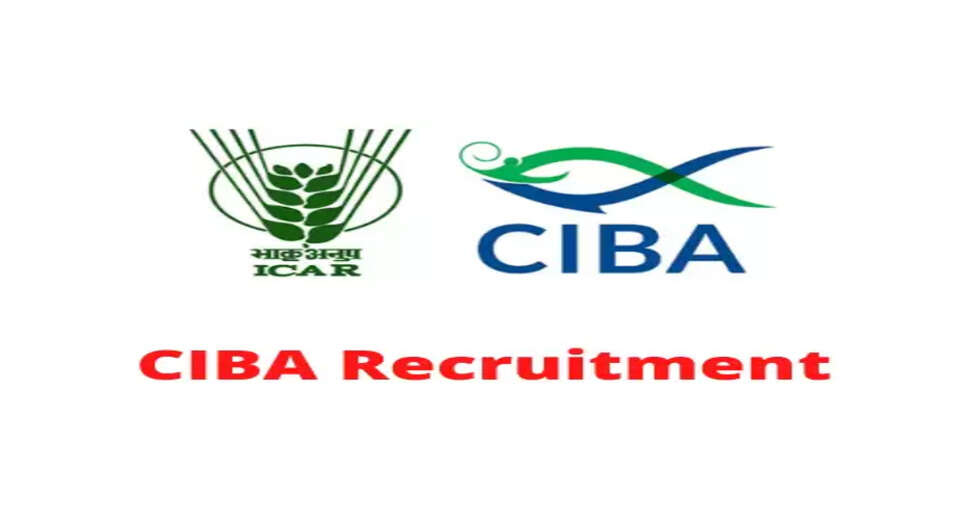 CIBA Recruitment 2023: A great opportunity has emerged to get a job (Sarkari Naukri) in the Central Institute of Brackish Water Aquaculture (CIBA). CIBA has sought applications to fill the posts of Young Professionals (CIBA Recruitment 2023). Interested and eligible candidates who want to apply for these vacant posts (CIBA Recruitment 2023), can apply by visiting CIBA's official website, CIBA.edu.in. The last date to apply for these posts (CIBA Recruitment 2023) is 19 January 2023. Apart from this, candidates can also apply for these posts (CIBA Recruitment 2023) by directly clicking on this official link CIBA.edu.in. If you need more detailed information related to this recruitment, then you can view and download the official notification (CIBA Recruitment 2023) through this link CIBA Recruitment 2023 Notification PDF. A total of 1 post will be filled under this recruitment (CIBA Recruitment 2023) process. Important Dates for CIBA Recruitment 2023 Online Application Starting Date – Last date for online application - 19 January 2023 CIBA Recruitment 2023 Posts Recruitment Location Gujarat Vacancy details for CIBA Recruitment 2023 Total No. of Posts - Young Professional - 1 Post Eligibility Criteria for CIBA Recruitment 2023 Young Professional - B.F.Sc degree from recognized institute with experience Age Limit for CIBA Recruitment 2023 The age of the candidates will be valid 40 years. Salary for CIBA Recruitment 2023 Young Professional -25000/- Selection Process for CIBA Recruitment 2023 Will be done on the basis of written test. How to apply for CIBA Recruitment 2023 Interested and eligible candidates can apply through the official website of CIBA (CIBA.edu.in) by 19 January 2023. For detailed information in this regard, refer to the official notification given above. If you want to get a government job, then apply for this recruitment before the last date and fulfill your dream of getting a government job. You can visit naukrinama.com for more such latest government jobs information.
