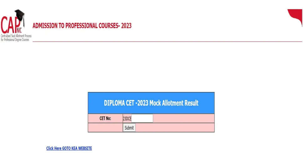 Karnataka DCET 2023 Mock Seat Allotment Result Released: Check Your Allotted College