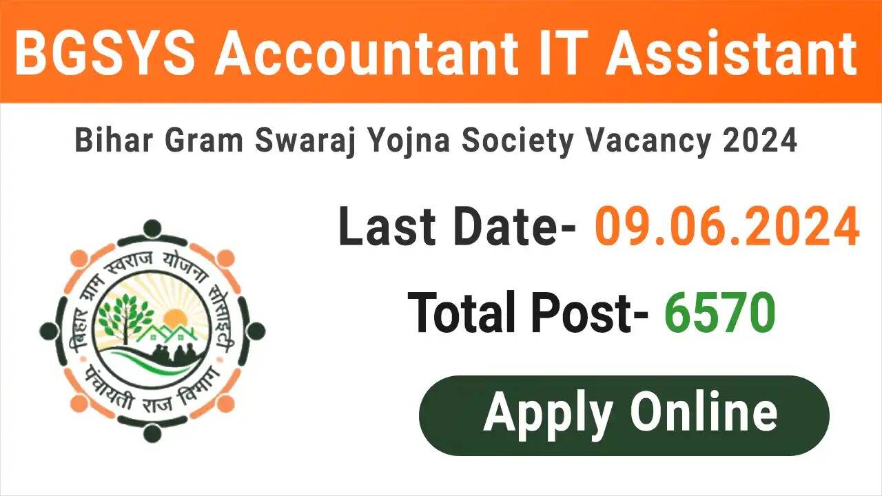 BGSYS Recruitment 2024: Exam City and Date Announced for 6570 Accountant Cum IT Assistant Posts
