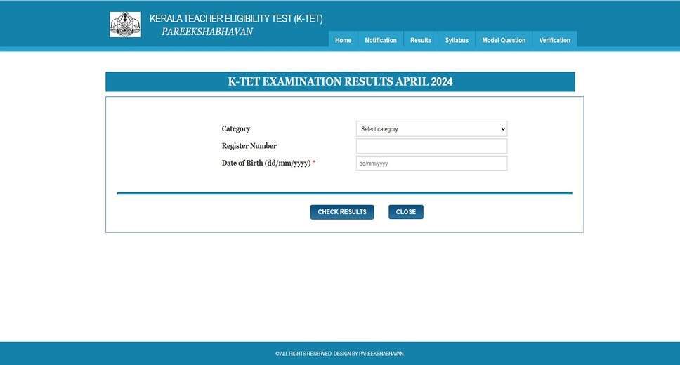 Kerala TET April 2024 Results Declared – Check Your Score Now