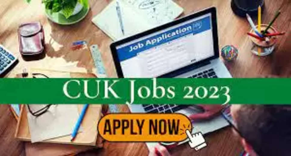 CUK Recruitment 2023: A great opportunity has emerged to get a job (Sarkari Naukri) in the Central University of Kerala (CUK). CUK has sought applications to fill the posts of Assistant Professor (CUK Recruitment 2023). Interested and eligible candidates who want to apply for these vacant posts (CUK Recruitment 2023), they can apply by visiting the official website of CUK, cukerala.ac.in. The last date to apply for these posts (CUK Recruitment 2023) is 4 February 2023.  Apart from this, candidates can also apply for these posts (CUK Recruitment 2023) by directly clicking on this official link cukerala.ac.in. If you need more detailed information related to this recruitment, then you can view and download the official notification (CUK Recruitment 2023) through this link CUK Recruitment 2023 Notification PDF. A total of 20 posts will be filled under this recruitment (CUK Recruitment 2023) process.  Important Dates for CUK Recruitment 2023  Online Application Starting Date –  Last date for online application - 4 February 2023  Location- Kerala  Details of posts for CUK Recruitment 2023  Total No. of Posts - Assistant Professor - 20 Posts  Eligibility Criteria for CUK Recruitment 2023  Assistant Professor - Master's degree in the relevant subject from a recognized institution and experience  Age Limit for CUK Recruitment 2023  The age limit of the candidates should be as per the rules of the department.  Salary for CUK Recruitment 2023  according to the rules of the department  Selection Process for CUK Recruitment 2023    Will be done on the basis of interview.  How to apply for CUK Recruitment 2023  Interested and eligible candidates can apply through the official website of CUK (cukerala.ac.in) till 4 February. For detailed information in this regard, refer to the official notification given above.  If you want to get a government job, then apply for this recruitment before the last date and fulfill your dream of getting a government job. You can visit naukrinama.com for more such latest government jobs information.