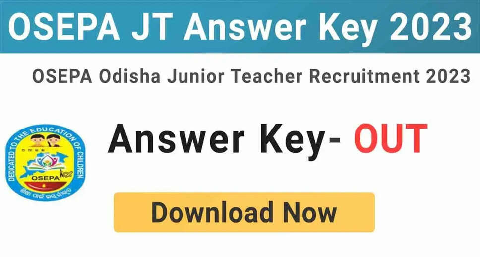 OSEPA Junior Teacher Answer Key 2023 Released: Raise Objections by Nov 23