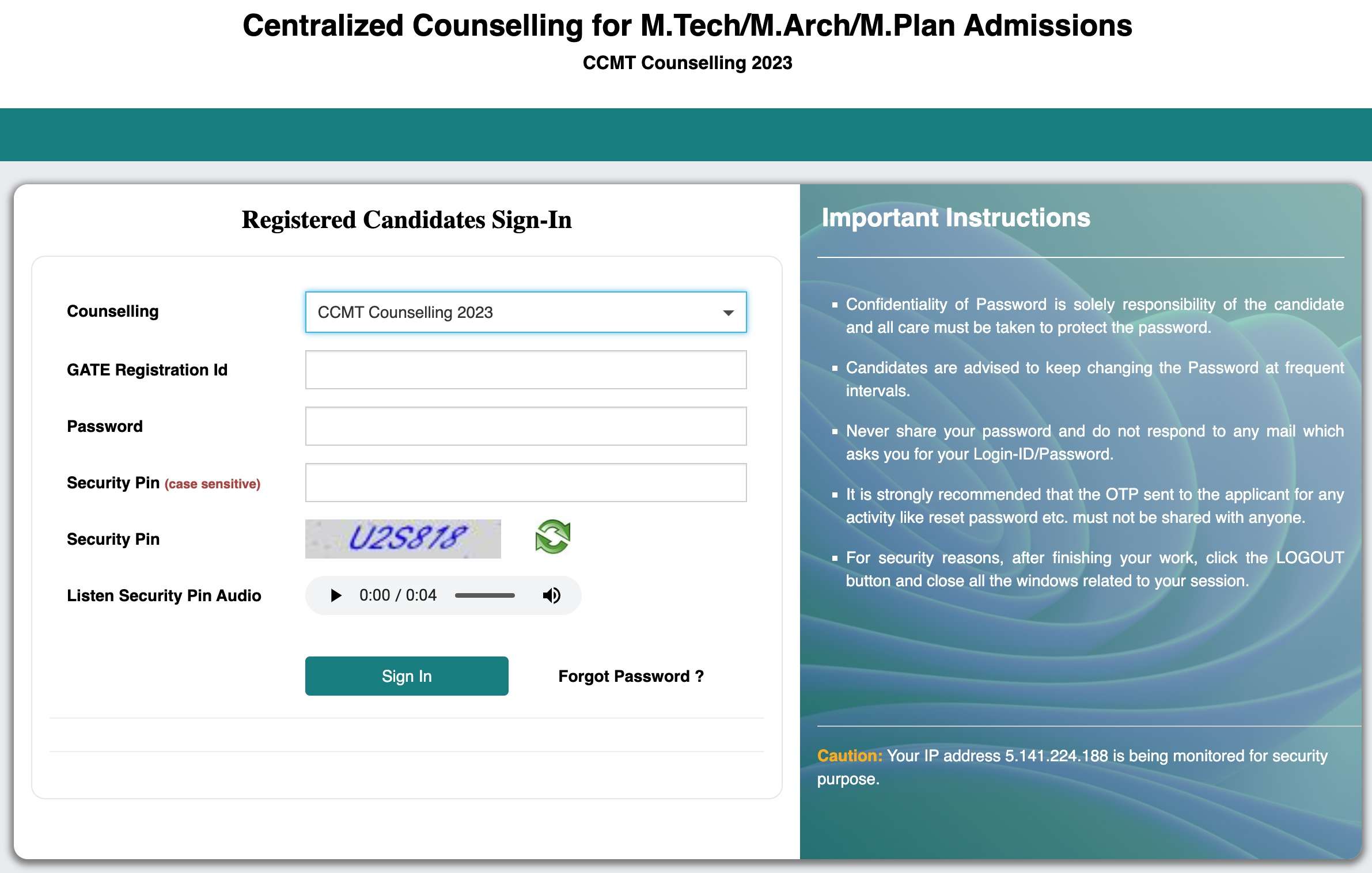 CCMT 2024 Counselling Schedule Out: Dates Announced for MTech/MArch/MPlan Admission