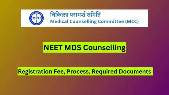 NEET MDS 2024: Round 2 Counseling Application Process Now Open at mcc.nic.in