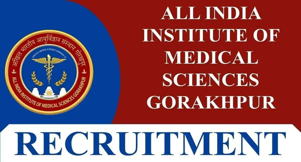 AIIMS Gorakhpur Recruitment 2023: Apply Online for Professor and Assistant Professor Jobs The All India Institute of Medical Sciences (AIIMS) Gorakhpur has released a recruitment notification for 83 Professor, Assistant Professor, and other vacancies. Candidates who are interested in applying for these government jobs can apply online/offline by following the steps given below. In this blog post, we will provide you with all the necessary information regarding the AIIMS Gorakhpur Recruitment 2023. List of Jobs available at AIIMS Gorakhpur The following are the different posts available for recruitment at AIIMS Gorakhpur: Professor Assistant Professor Additional Professor Associate Professor Qualification for AIIMS Gorakhpur Recruitment 2023 For candidates who are willing to apply for AIIMS Gorakhpur Recruitment 2023, it is essential to check the qualifications required for each post. According to the AIIMS Gorakhpur Recruitment 2023 notification, candidates who are willing to apply should have completed M.Phil/Ph.D, MS/MD, M.Ch, DM. Vacancy Count and Salary for AIIMS Gorakhpur Recruitment 2023 The total vacancy count for AIIMS Gorakhpur Recruitment 2023 is 83. The pay scale for the recruited candidates will be in the range of Rs. 142,506 to Rs. 220,000 per month. Job Location for AIIMS Gorakhpur Recruitment 2023 The location of the job is one of the criteria that candidates looking for jobs need to be apprised of. AIIMS Gorakhpur is hiring candidates for Professor, Assistant Professor, and other vacancies in Gorakhpur. How to Apply for AIIMS Gorakhpur Recruitment 2023 The application process for AIIMS Gorakhpur Recruitment 2023 is explained below: Step 1: Visit the AIIMS Gorakhpur official website aiimsgorakhpur.edu.in Step 2: Look for AIIMS Gorakhpur Recruitment 2023 notifications on the website. Step 3: Before proceeding, read the notification completely. Step 4: Check the mode of application and then proceed further. Last Date to Apply for AIIMS Gorakhpur Recruitment 2023 The last date to apply for AIIMS Gorakhpur Recruitment 2023 is 10/06/2023. Applications sent after the due date will not be accepted by the company. Conclusion AIIMS Gorakhpur Recruitment 2023 is a great opportunity for qualified candidates who are interested in working in the medical field. If you meet the required qualifications, you can apply for the available vacancies and start your journey towards a bright future.