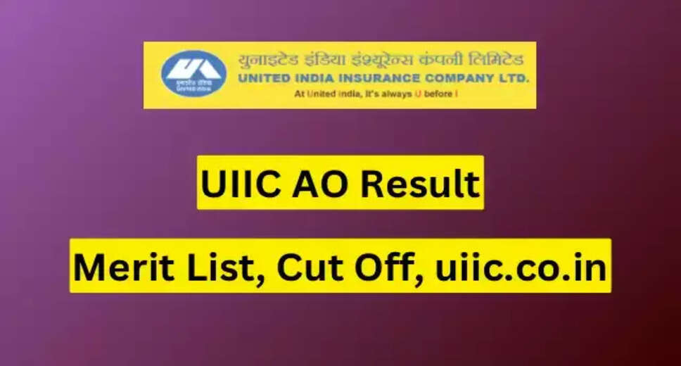 UIIC AO Final Result 2023-24 Out, Download PDF Now!