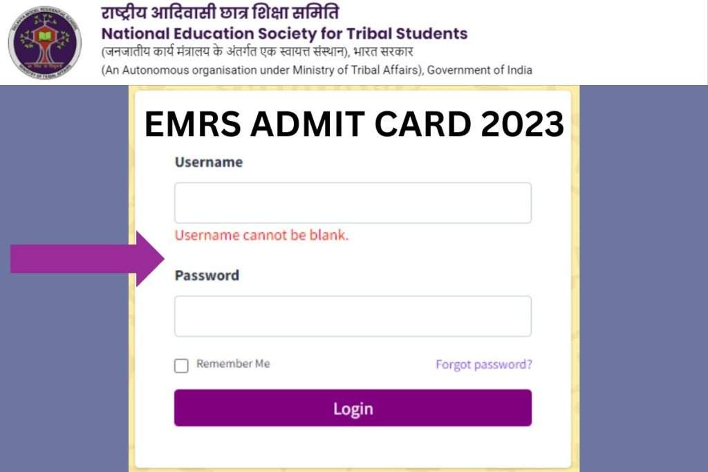 EMRS Admit Card 2023 OUT at emrs.tribal.gov.in: Download NESTS