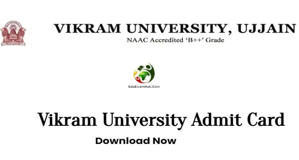 Vikram University Hall Ticket Bonanza! Get Your UG 1st & 2nd Year Admit Card Now