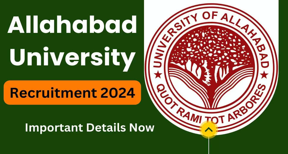 Allahabad University Non-Teaching Recruitment 2024: Detailed Notification
