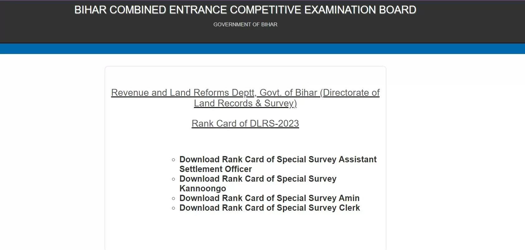 Important! Bihar DLRS Exam Result 2023 Out: Download Merit List Now
