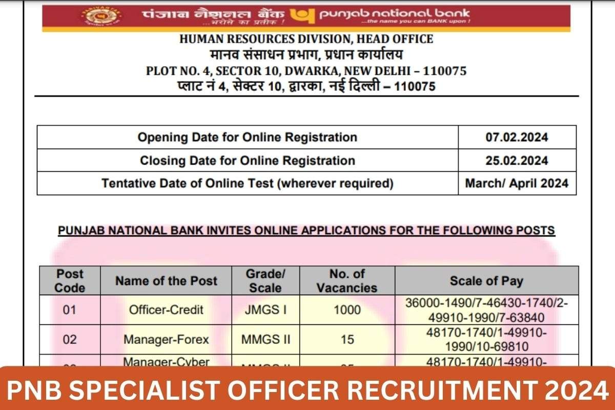 Punjab National Bank Specialist Officer Interview Dates 2024: Schedule Released