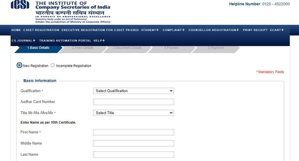ICSI CSEET January 2024 Registration Now Open: Submit Your Application Before the Deadline