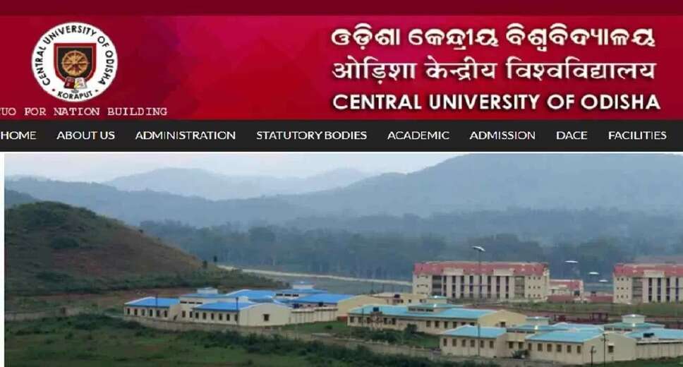 Central University of Odisha Recruitment 2024: Non-Teaching and Academic Vacancies Notification Withdrawn