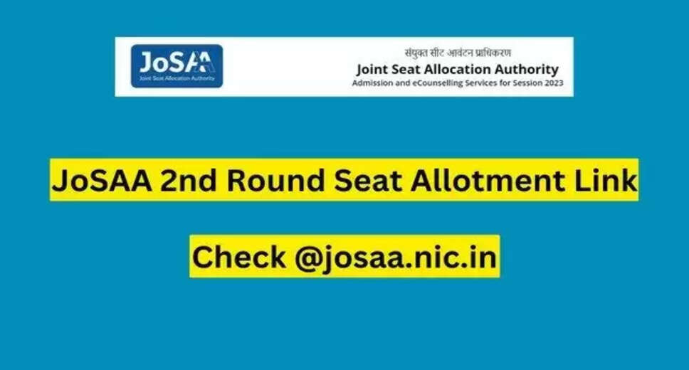 JoSAA 2024 Round 3 Seat Allotment Results Out Tomorrow: Respond to Round 2 by Today