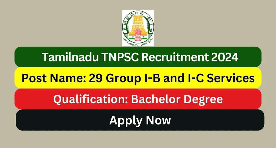 TNPSC CCSE (Group B & C Services) Recruitment 2024: Apply Online for Group B & C Posts