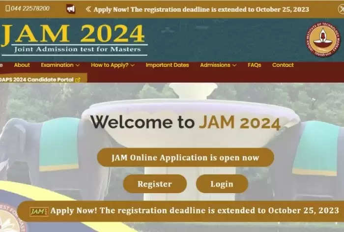 IIT JAM 2024 Registration Deadline Extended: Apply by October 25