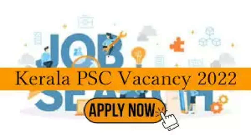KERALA PSC Recruitment 2022: A great opportunity has come out to get a job (Sarkari Naukri) in Kerala Public Service Commission (KERALA PSC). KERALA PSC has invited applications to fill the posts of Lecturer (KERALA PSC Recruitment 2022). Interested and eligible candidates who want to apply for these vacant posts (KERALA PSC Recruitment 2022) can apply by visiting the official website of KERALA PSC at keralapsc.gov.in. The last date to apply for these posts (KERALA PSC Recruitment 2022) is 19 October. Apart from this, candidates can also apply for these posts (KERALA PSC Recruitment 2022) by directly clicking on this official link keralapsc.gov.in. If you need more detail information related to this recruitment, then you can see and download the official notification (KERALA PSC Recruitment 2022) through this link KERALA PSC Recruitment 2022 Notification PDF. A total of 150 posts will be filled under this recruitment (KERALA PSC Recruitment 2022) process. Important Dates for KERALA PSC Recruitment 2022 Online application start date – Last date to apply online - 19 October Vacancy Details for KERALA PSC Recruitment 2022 Total No. of Posts- Lecturer- 150 Posts Eligibility Criteria for KERALA PSC Recruitment 2022 Lecturer: Graduate degree in relevant subject from recognized institute and experience Age Limit for KERALA PSC Recruitment 2022 The age limit of the candidates will be valid as per the rules of the department. Salary for KERALA PSC Recruitment 2022 Lecturer: As per rules Selection Process for KERALA PSC Recruitment 2022 Lecturer: Will be done on the basis of written test. How to Apply for KERALA PSC Recruitment 2022 Interested and eligible candidates can apply through official website of KERALA PSC (keralapsc.gov.in) latest by 19 October. For detailed information regarding this, you can refer to the official notification given above. If you want to get a government job, then apply for this recruitment before the last date and fulfill your dream of getting a government job. You can visit naukrinama.com for more such latest government jobs information.