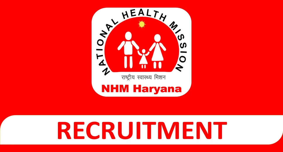 NHM HARYANA Recruitment 2023: A great opportunity has emerged to get a job (Sarkari Naukri) in National Health Mission, Haryana (NHM HARYANA). NHM HARYANA has sought applications to fill Staff Nurse, Counselor and other vacancies (NHM HARYANA Recruitment 2023). Interested and eligible candidates who want to apply for these vacant posts (NHM HARYANA Recruitment 2023), they can apply by visiting the official website of NHM HARYANA, nhmharyana.gov.in. The last date to apply for these posts (NHM HARYANA Recruitment 2023) is 30 January 2023. Apart from this, candidates can also apply for these posts (NHM HARYANA Recruitment 2023) by directly clicking on this official link nhmharyana.gov.in. If you want more detailed information related to this recruitment, then you can see and download the official notification (NHM HARYANA Recruitment 2023) through this link NHM HARYANA Recruitment 2023 Notification PDF. A total of 28 posts will be filled under this recruitment (NHM HARYANA Recruitment 2023) process. Important Dates for NHM Haryana Recruitment 2023 Online Application Starting Date – Last date for online application - 30 January 2023 Location- Panchkula Details of posts for NHM HARYANA Recruitment 2023 Total No. of Posts – Staff Nurse, Counselor & Other -28 Posts Eligibility Criteria for NHM HARYANA Recruitment 2023 Staff Nurse, Counselor & Other: Bachelor's Degree in Nursing from recognized Institute and having experience. Age Limit for NHM HARYANA Recruitment 2023 Staff Nurse, Counselor and others - The age of the candidates will be valid as per the rules of the department. Salary for NHM HARYANA Recruitment 2023 Staff Nurse, Counselor & Others: As per rules Selection Process for NHM HARYANA Recruitment 2023 Staff Nurse, Counselor & Other: Will be done on the basis of written test. How to Apply for NHM Haryana Recruitment 2023 Interested and eligible candidates can apply through the official website of NHM HARYANA (nhmharyana.gov.in) latest by 30 January 2023. For detailed information in this regard, refer to the official notification given above. If you want to get a government job, then apply for this recruitment before the last date and fulfill your dream of getting a government job. You can visit naukrinama.com for more such latest government jobs information.