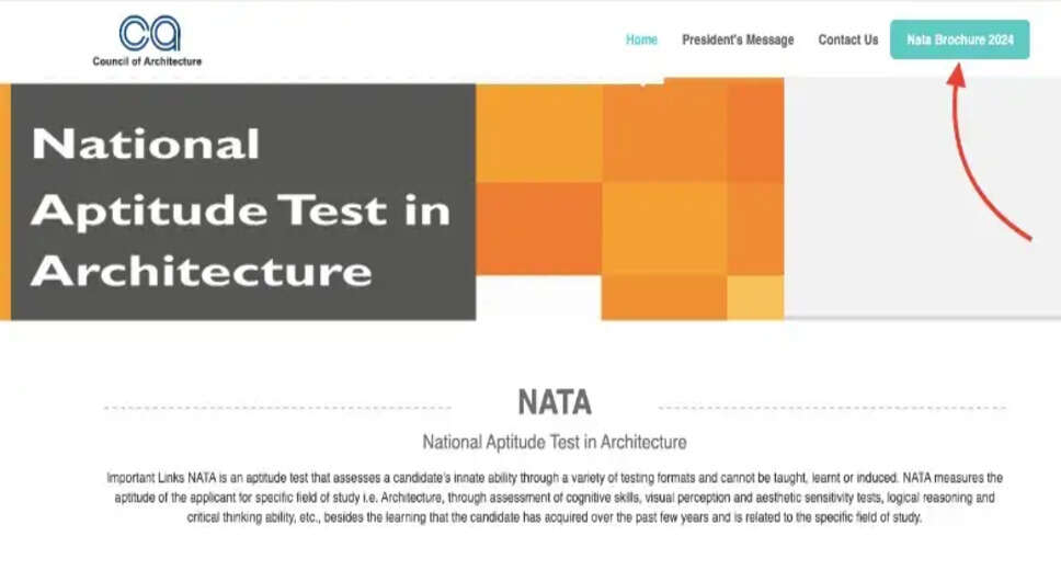 NATA 2024 Gear Up! Information Brochure Out, Exam to Start from April 6