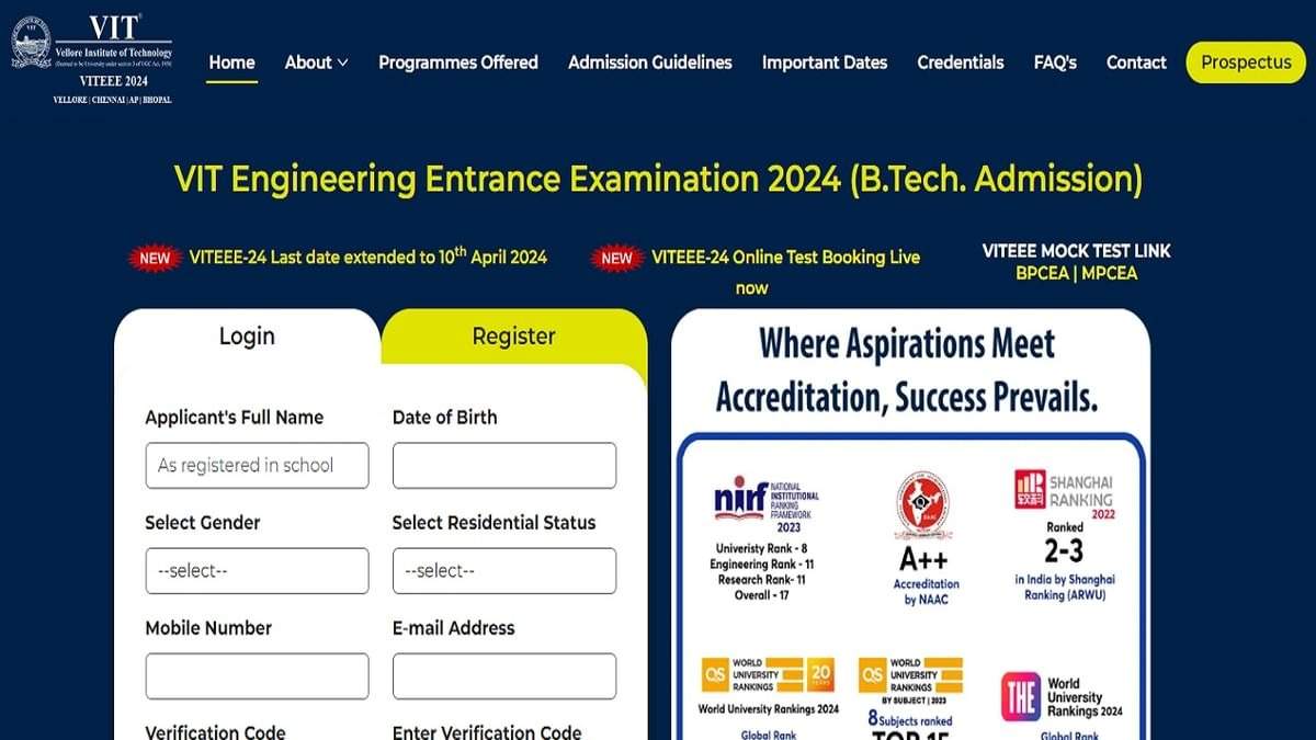 VITEEE 2024 Result Out Now: Check Your Scores Online at vitee.vit.ac.in