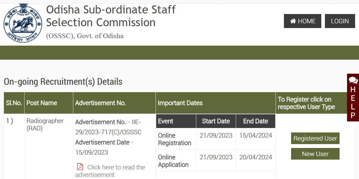 OSSSC Radiographer Written Exam Result Announced – Document Verification Dates