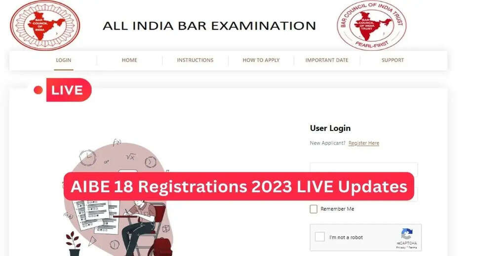 AIBE XVIII (18) Registration Process Concludes Today at allindiabarexamination.com