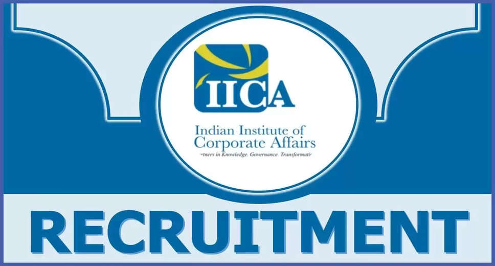 IICA 2024 Recruitment: Vacancies for Chief Program Executive and Senior Research Associate Announced