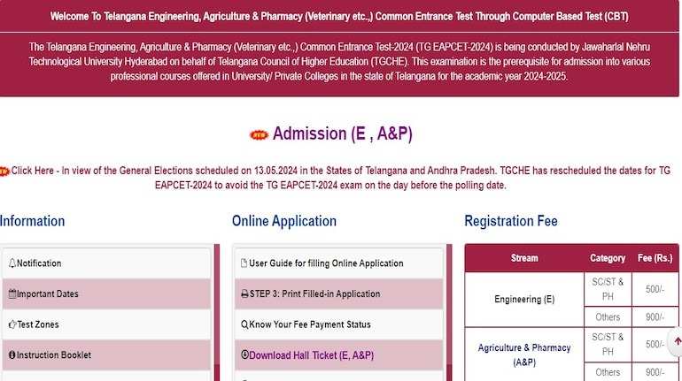 TS EAMCET 2024 Counselling Registration Starts Today – Complete Details Here