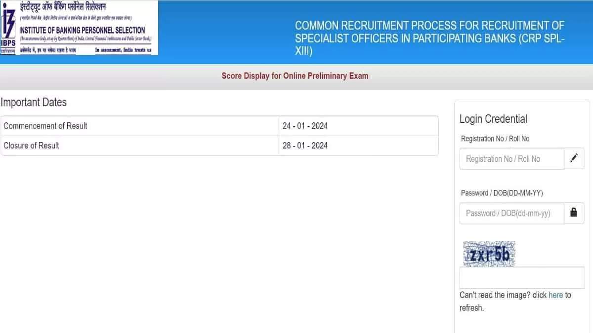 IBPS SO Prelims Scorecard 2024 Out! Download Now To Check Your Marks ...