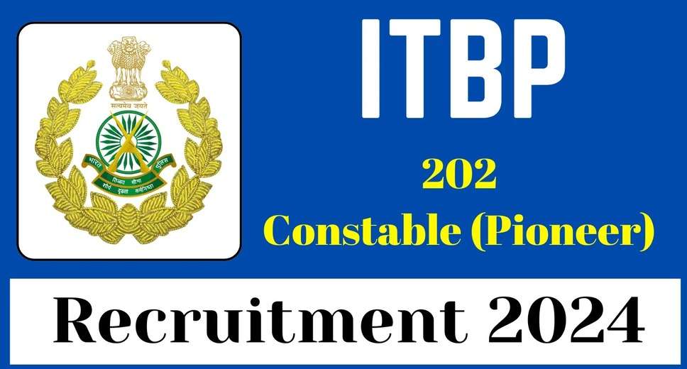 ITBP Constable Pioneer Recruitment 2024: Apply Online for 202 Vacancies