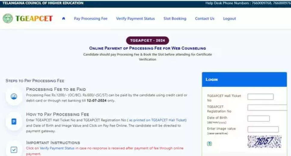 TS EAMCET 2024 Counselling Registration Starts Today – Complete Details Here