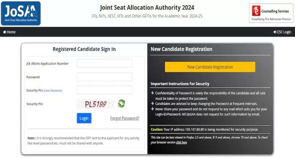JoSAA 2024 Final Seat Allocation Result Released: How to View Your Allotment